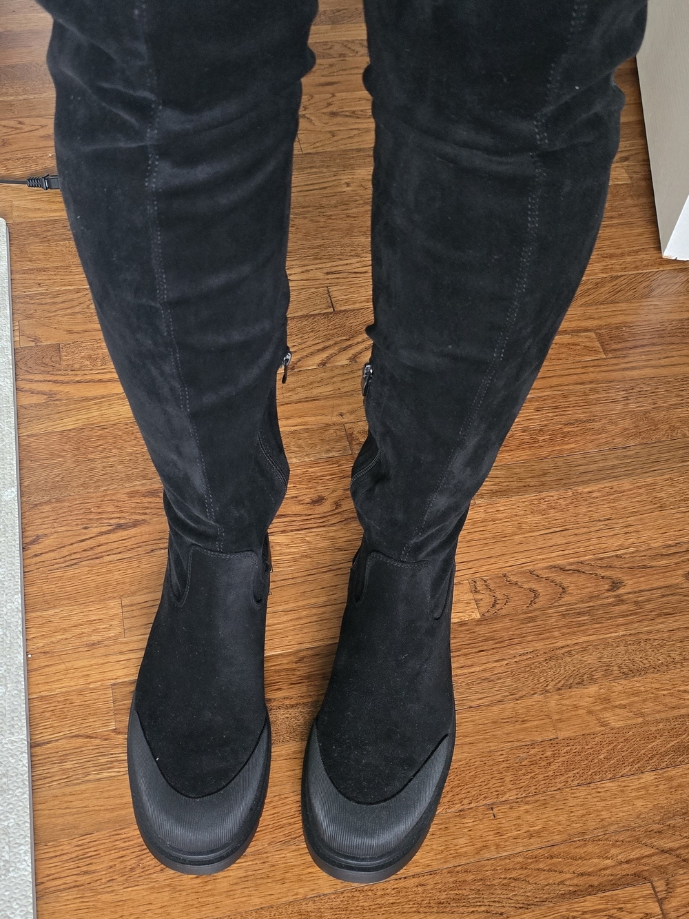 Black Over-the-Knee Boots - Classic Women's Tall Boot